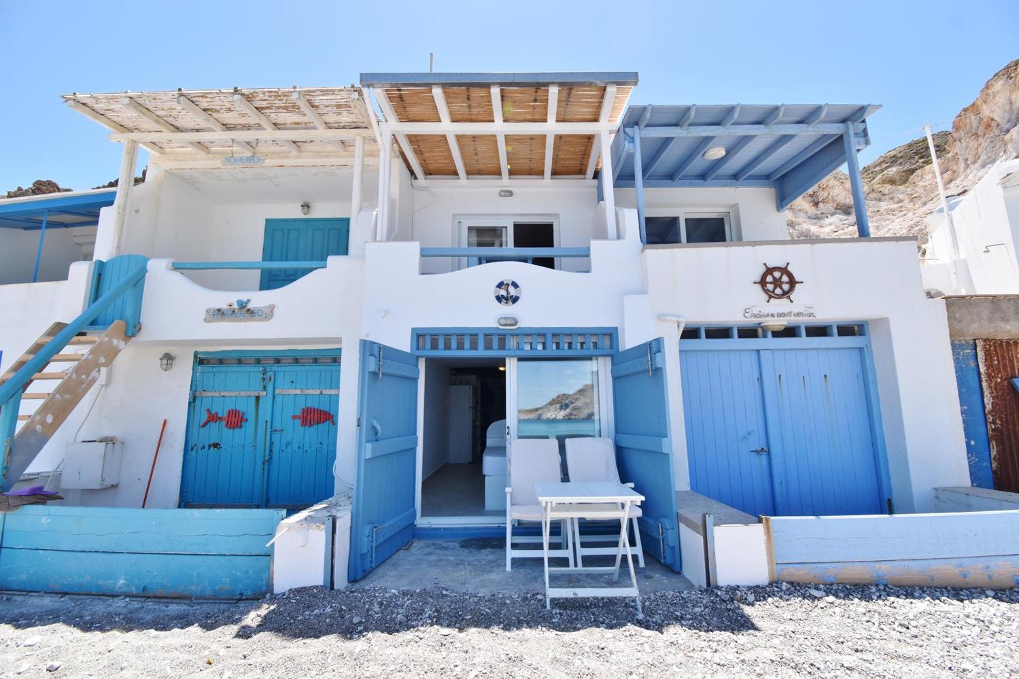 Blue Mare Apartments On The Beach Firopotamos Quarto foto