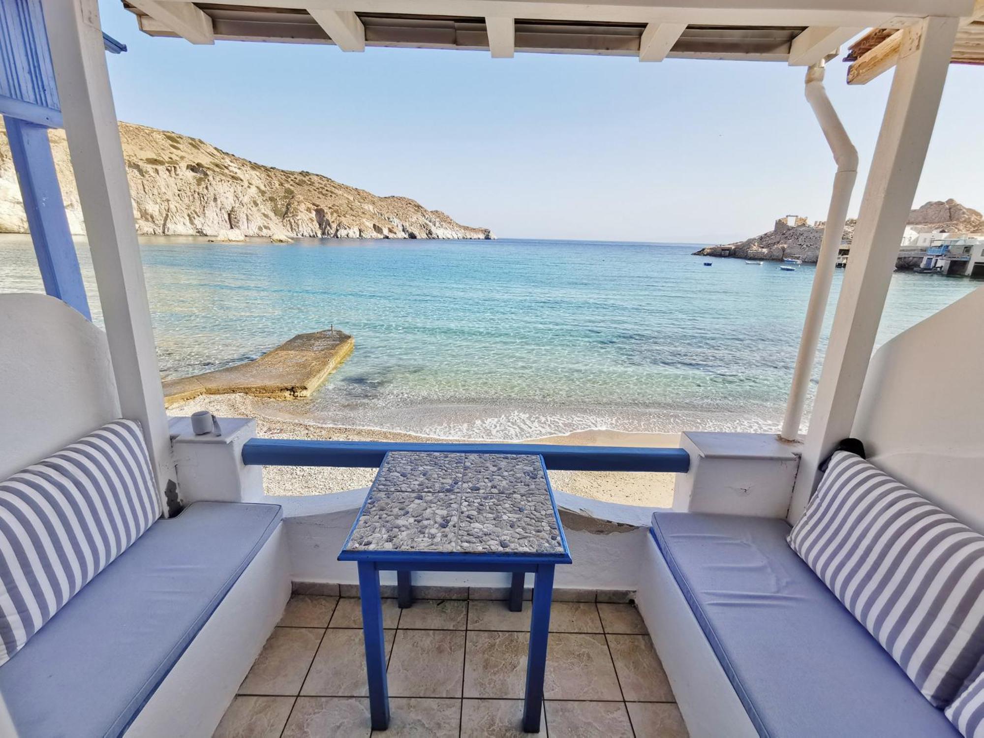 Blue Mare Apartments On The Beach Firopotamos Quarto foto