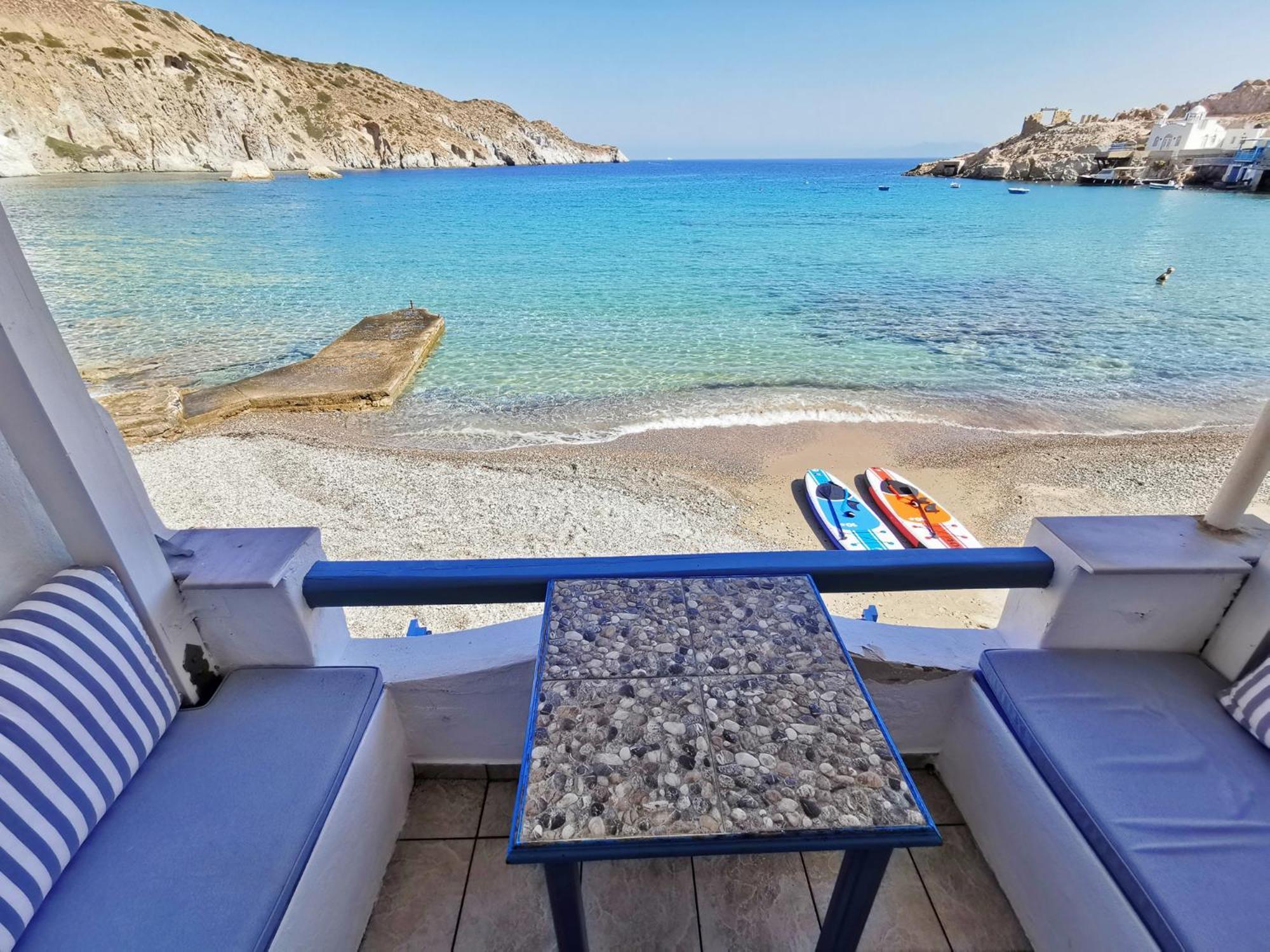 Blue Mare Apartments On The Beach Firopotamos Quarto foto